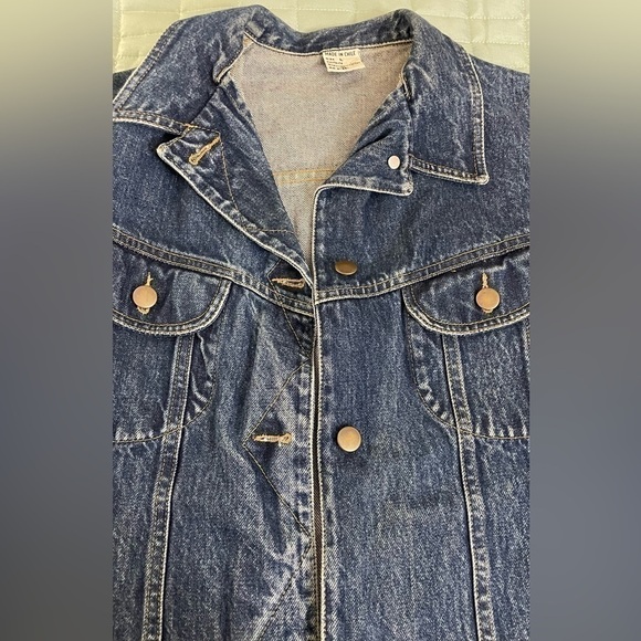 Vintage 80s 90s REAL jean jacket, 100% cotton, made in Chile. Amazing condition! - Picture 4 of 12